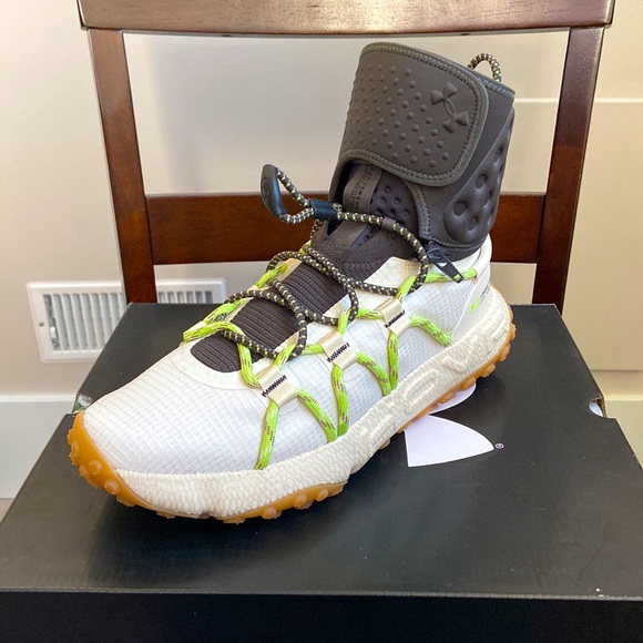 UNDER ARMOUR HOVR Summit Fat Tire Cuff shoes SIZE M:10.5 W:12 COLOUR: Grey/Green - Picture 2 of 4